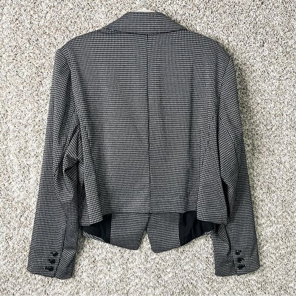 Lane Bryant Blazer Women’s 22 Black and White Houndstooth Jacket - Picture 3 of 6